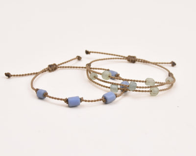 *LIMITED* Handmade Recycled Glass Bracelets