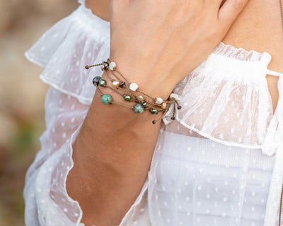 Chrysocolla & African Turquoise Bracelets