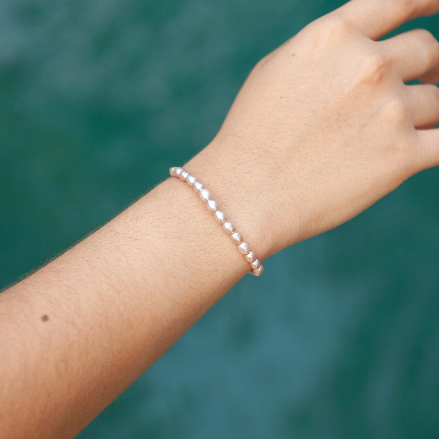 The Crown Rice Pearl Bracelet