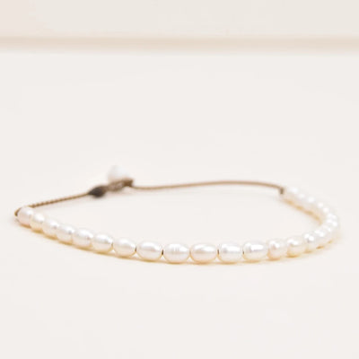 The Crown Rice Pearl Anklet