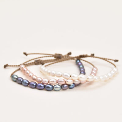 The Crown Rice Pearl Bracelet