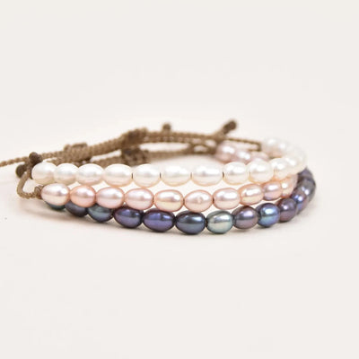 The Crown Rice Pearl Bracelet