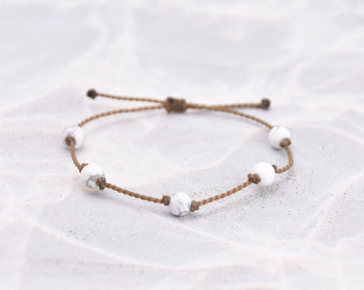 White Stone Bracelets
