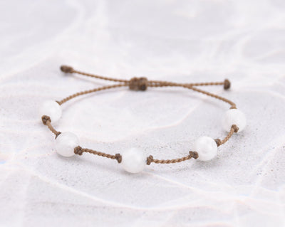 White Stone Bracelets