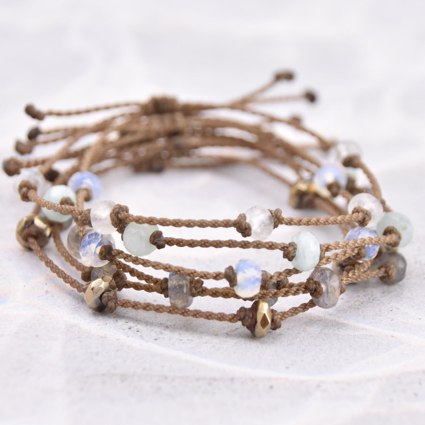 Stone Rondelle Bracelets