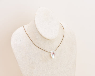 Opal Quartz Pyramid Necklace