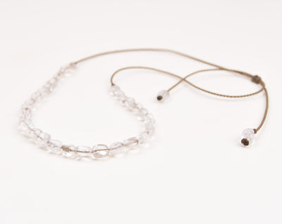 Clear Quartz Pebble - Bracelet, Necklace, Duet, OR the whole set!