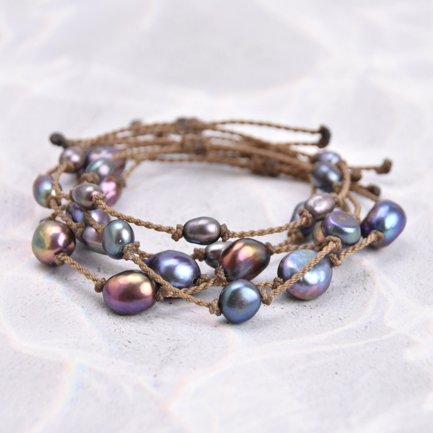 Mermaid + Peacock Pearl Bracelets