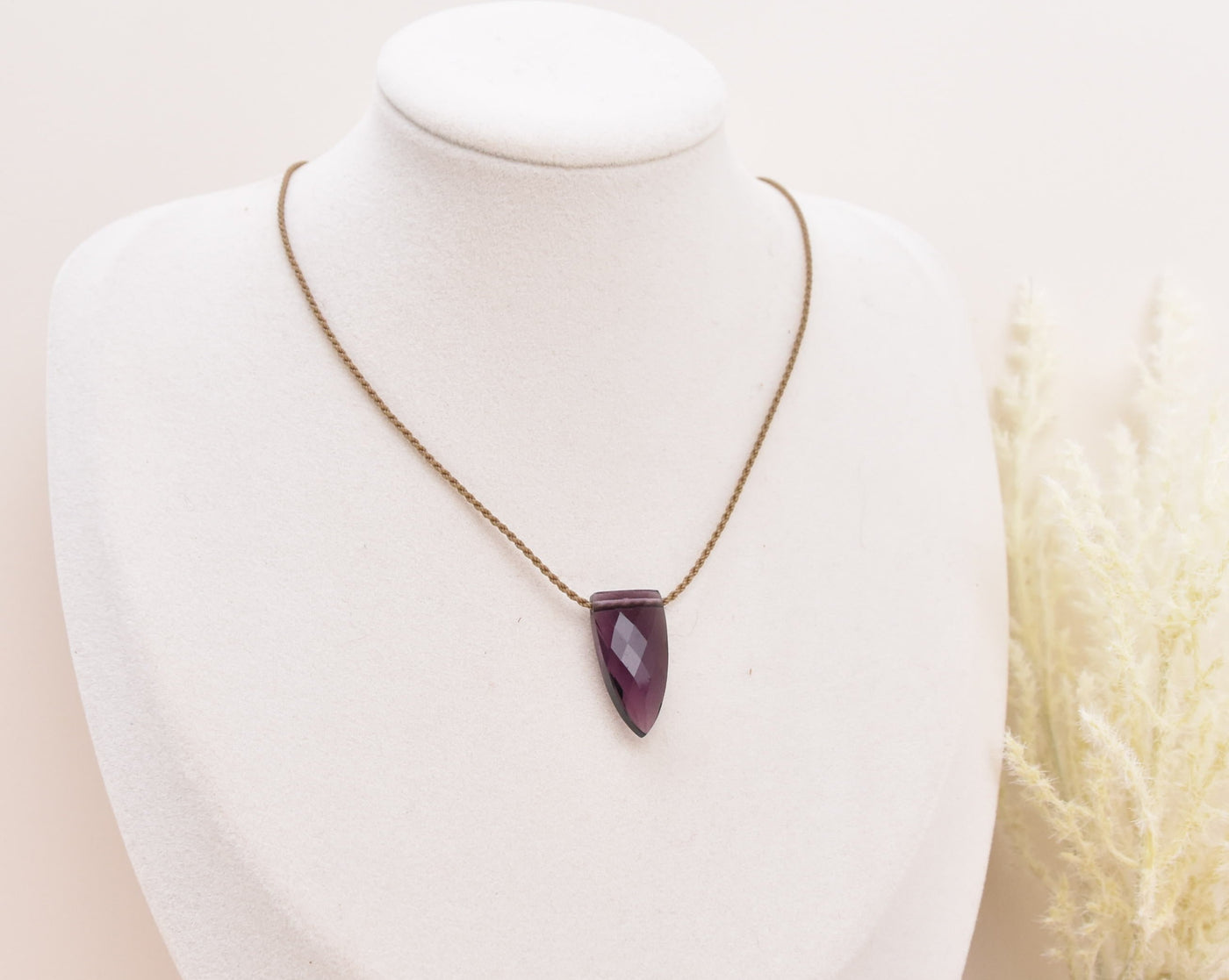 Amethyst Pyramid Necklace - Limited!