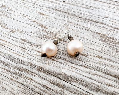 Pearl Single Drop Earrings
