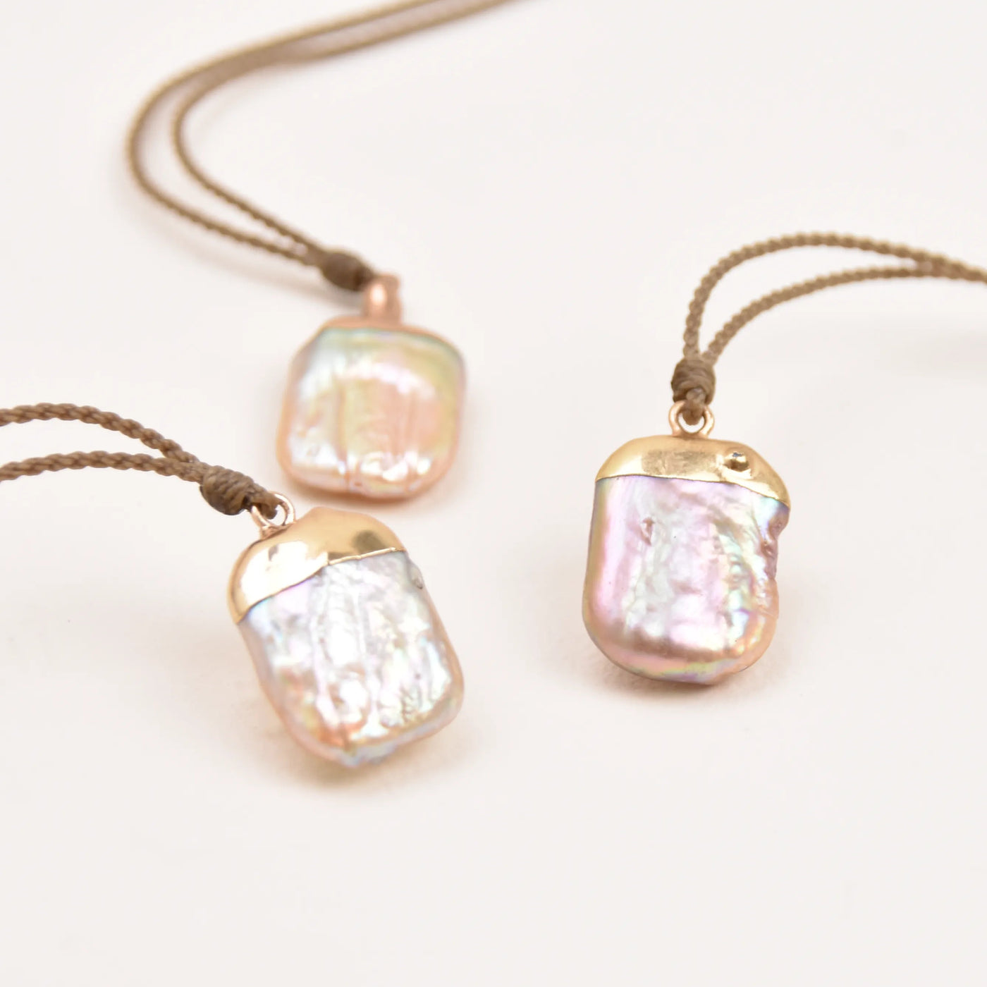 *LIMITED* Gold Plated Blush Pearl Drop Necklaces