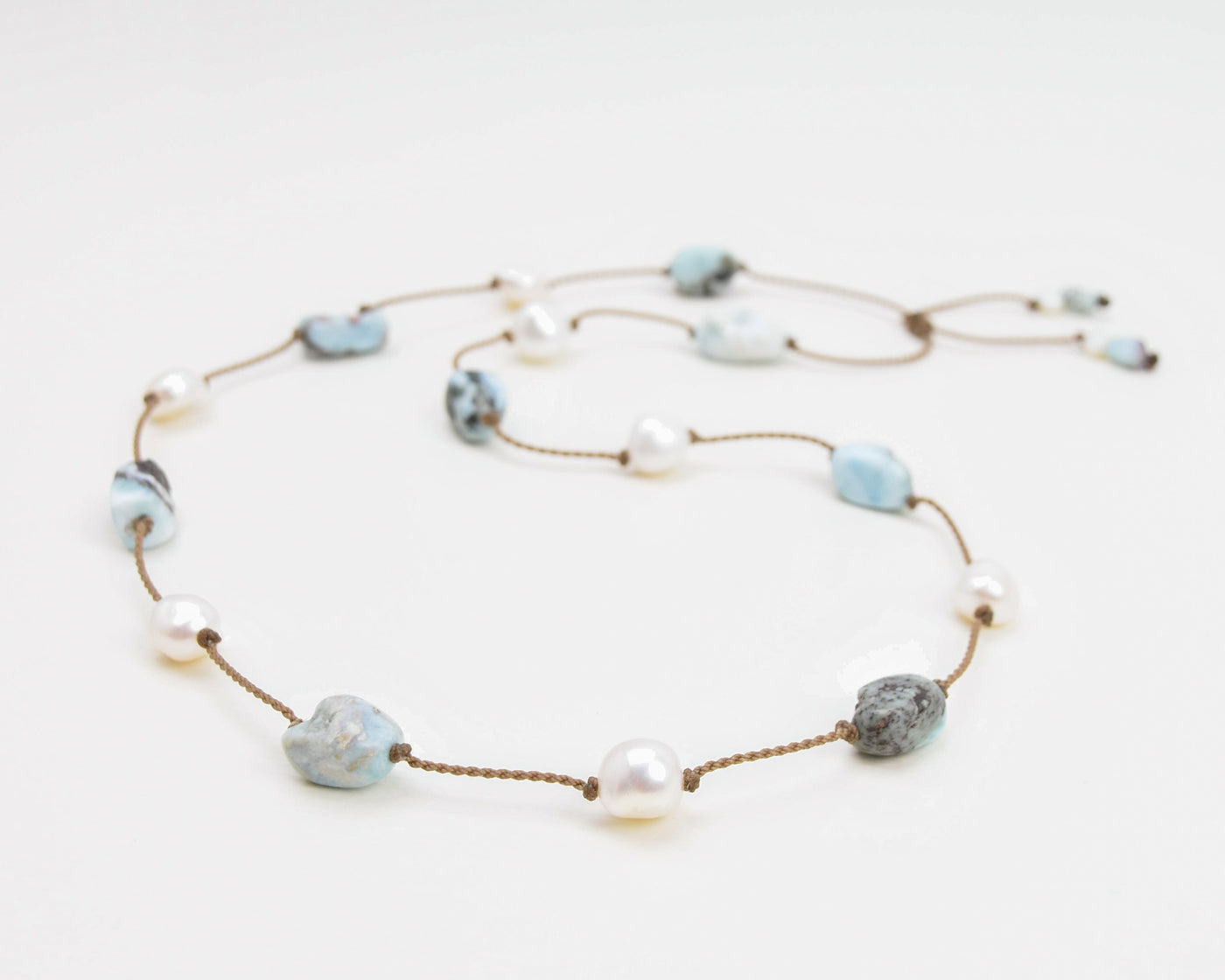 Pearl + Stone Duets - necklace + hatband