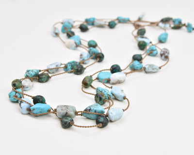 Stone Duets - necklace + hatband