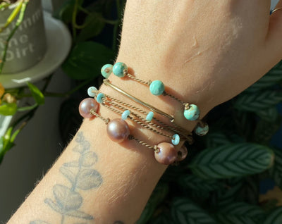 Catching Snowflakes - Bracelet Stack (15% off)