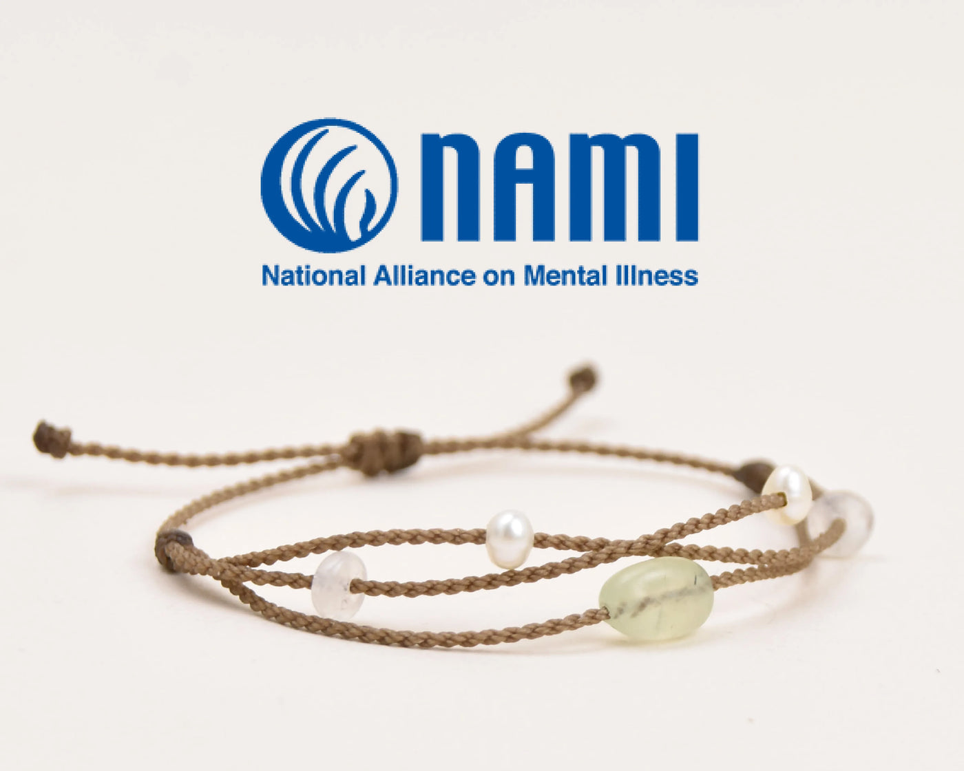 Mental Health Matters Riptide Bracelet with NAMI text overtop