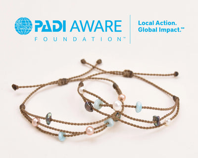 Seven Seas Riptide Bracelets with PADI logo 