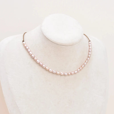 The Crown Rice Pearl Necklace