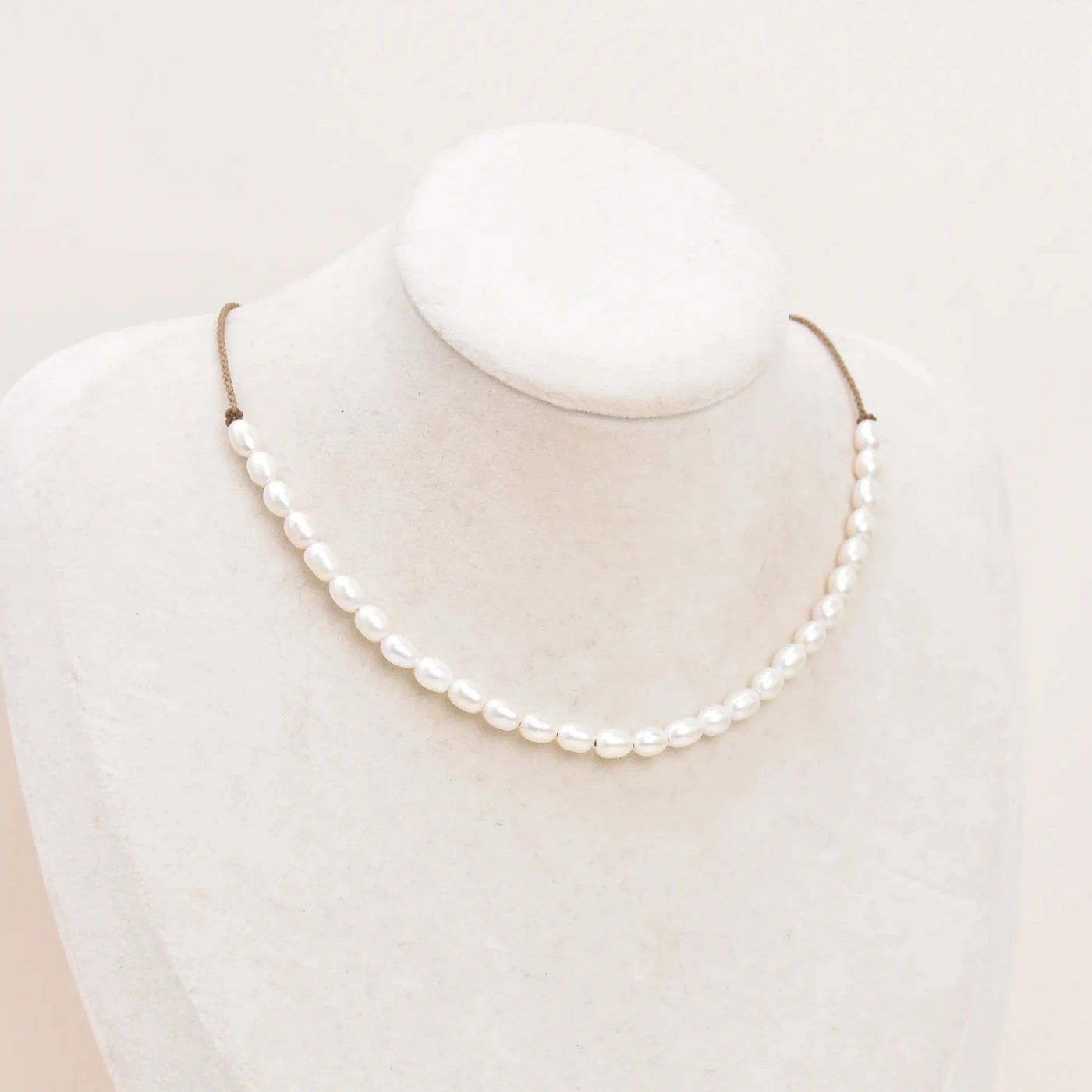 The Crown Rice Pearl Necklace