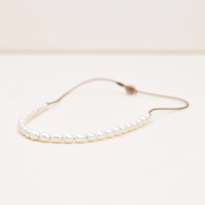 The Crown Rice Pearl Necklace