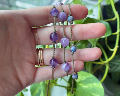 Purple Stones Bracelets