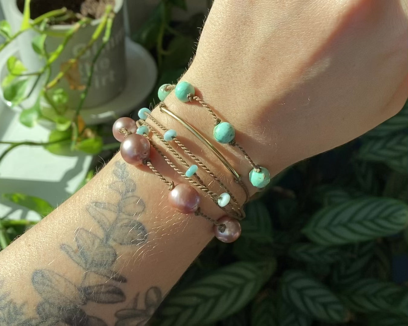 Catching Snowflakes - Bracelet Stack (15% off)