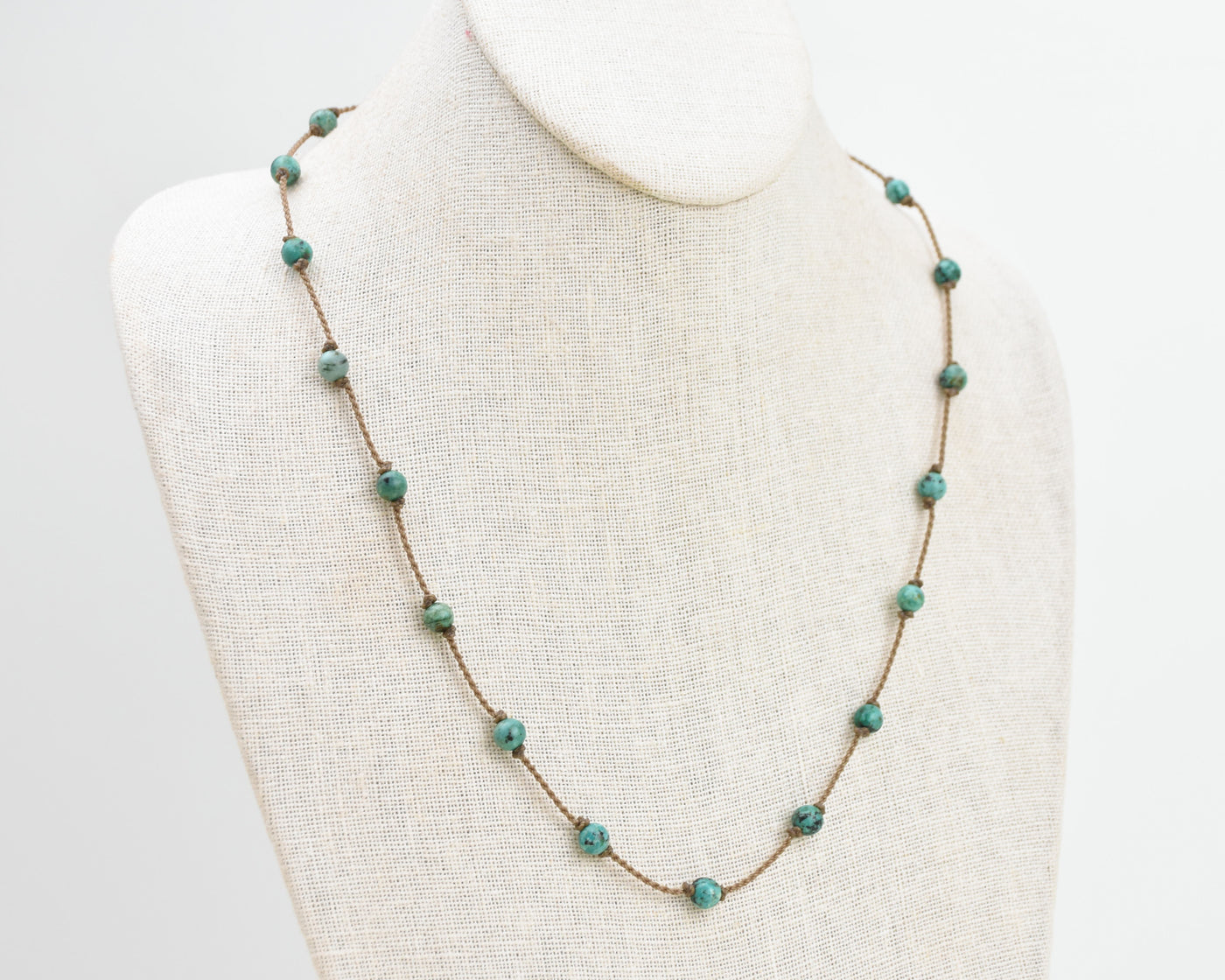 Wrap-1030-African Turquoise Round Petite