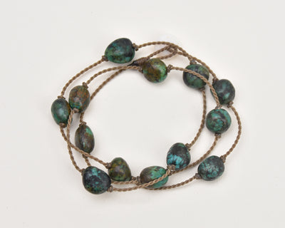 Wrap-1038-African Turquoise Nugget