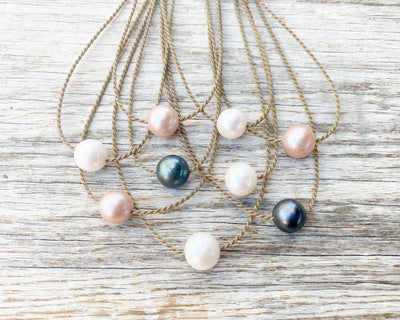 Pearl and Rope Waterproof Jewelry- Tula Blue