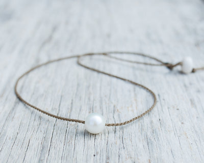 Pearl and Rope Waterproof Jewelry- Tula Blue