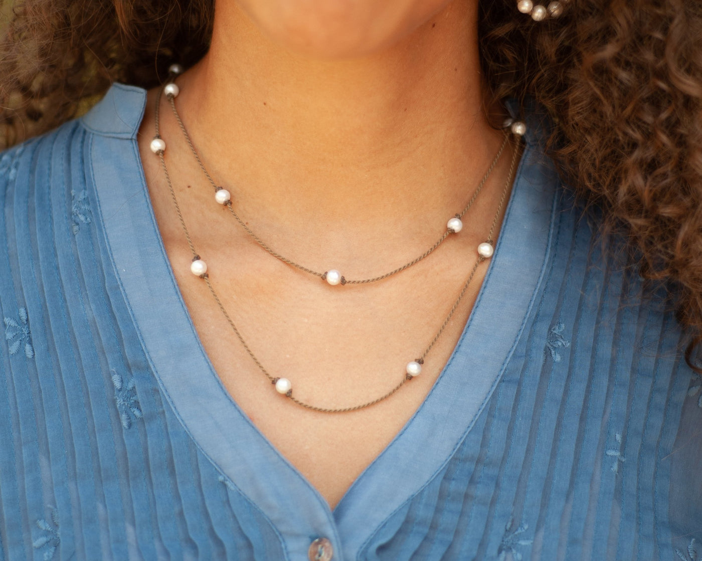 Gypsy-0032-White Pearl Oval Petite