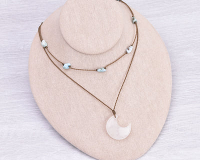 Moonstone Aura - Necklace Stack (10% off)