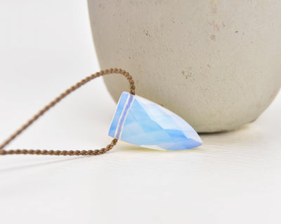 Pyramid Crystal and Gemstone Necklaces