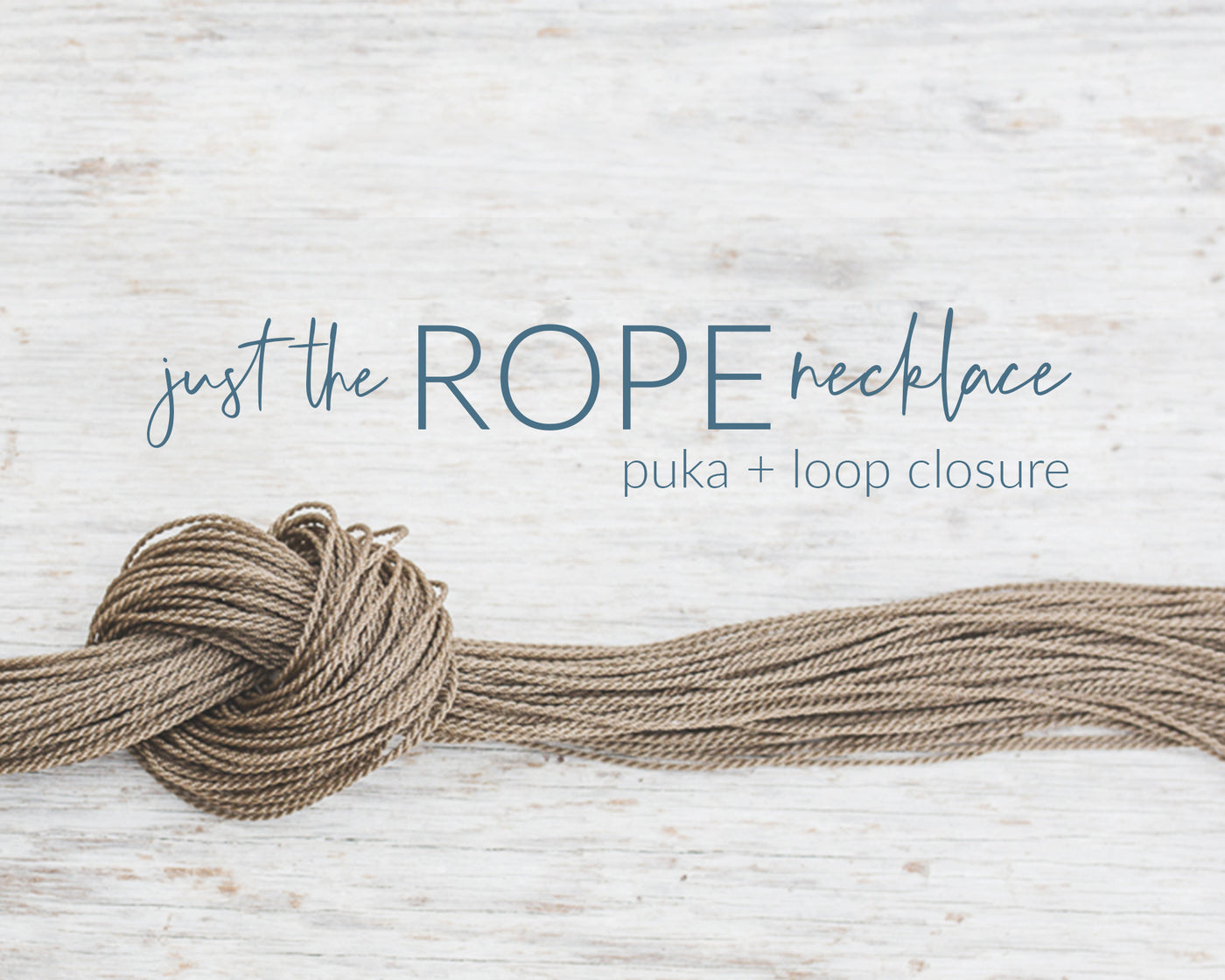 Just The Rope Necklace
