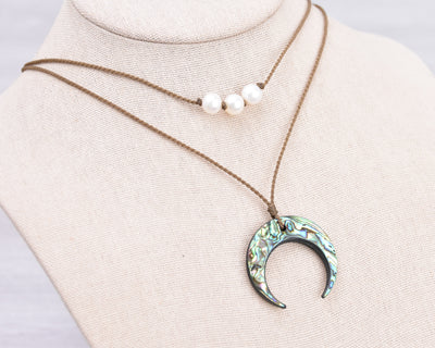 Abalone Sky - Necklace Stack (10% off)